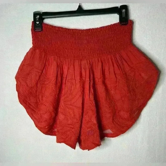 Free people Embroidered Short Coral Size XS - Picture 3 of 5